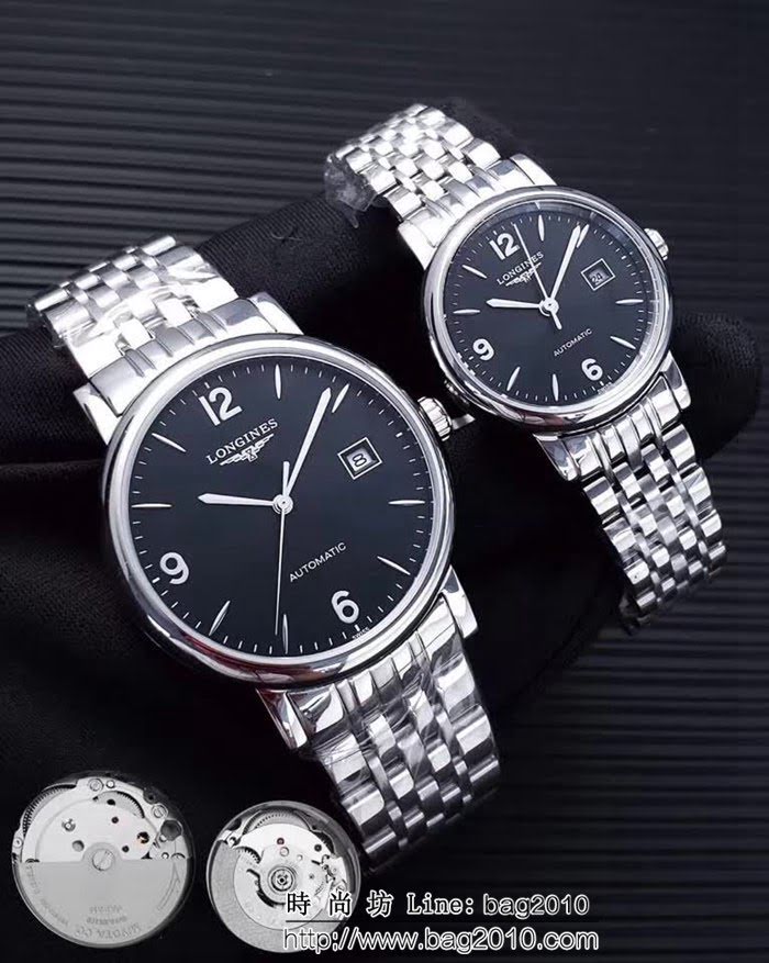 LONGINES浪琴 經典瑰麗 情侶機械對表 WSS1483